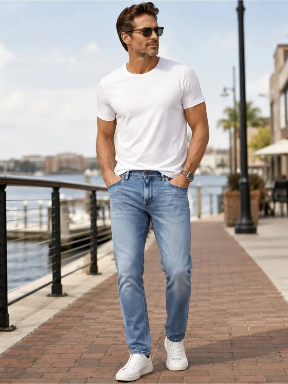 NEW Lucky Brand Men's 410 Athletic Straight Jean 32X30